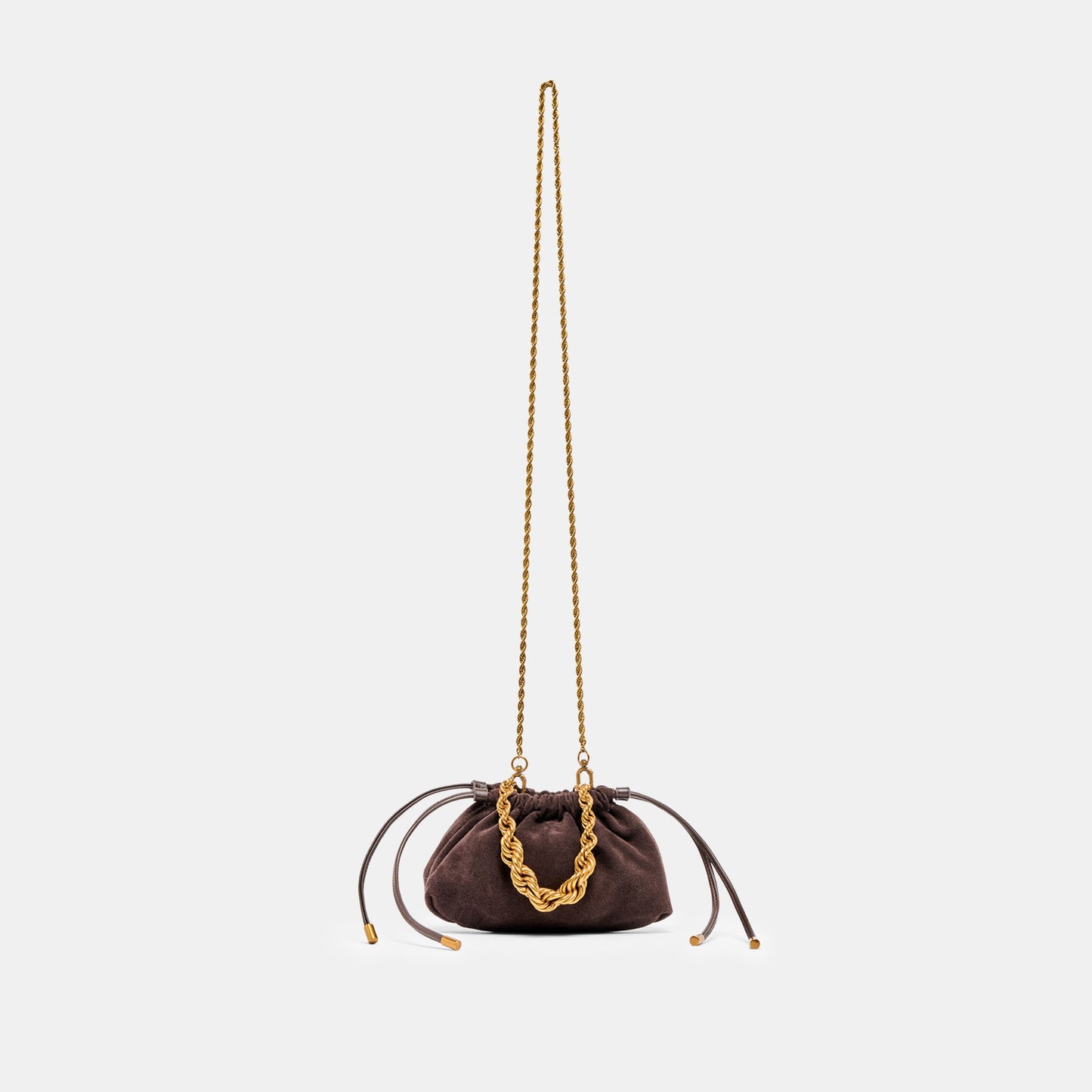 Cleo Espresso Suede Crossbody - Dolce Vita