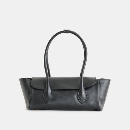 IRENE SHOULDER BAG BLACK LEATHER - Dolce Vita