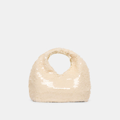 Dahlia Sequin Ivory Sequin Handbag - Dolce Vita