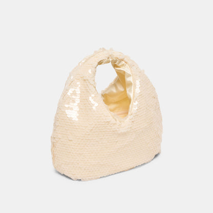 Dahlia Sequin Ivory Sequin Handbag - Dolce Vita