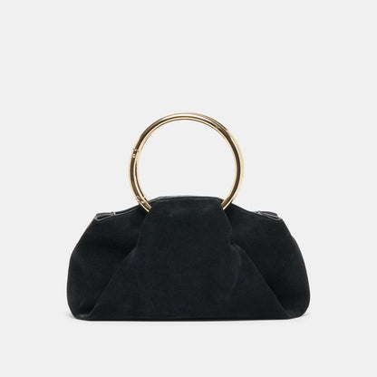 Channing Black Suede Handbag - Dolce Vita