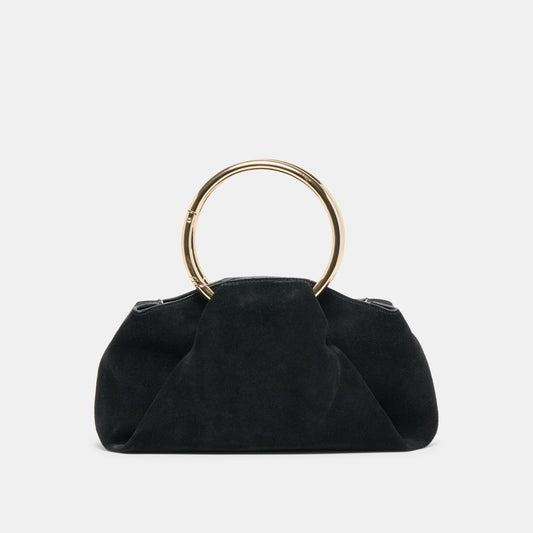 Channing Black Suede Handbag - Dolce Vita
