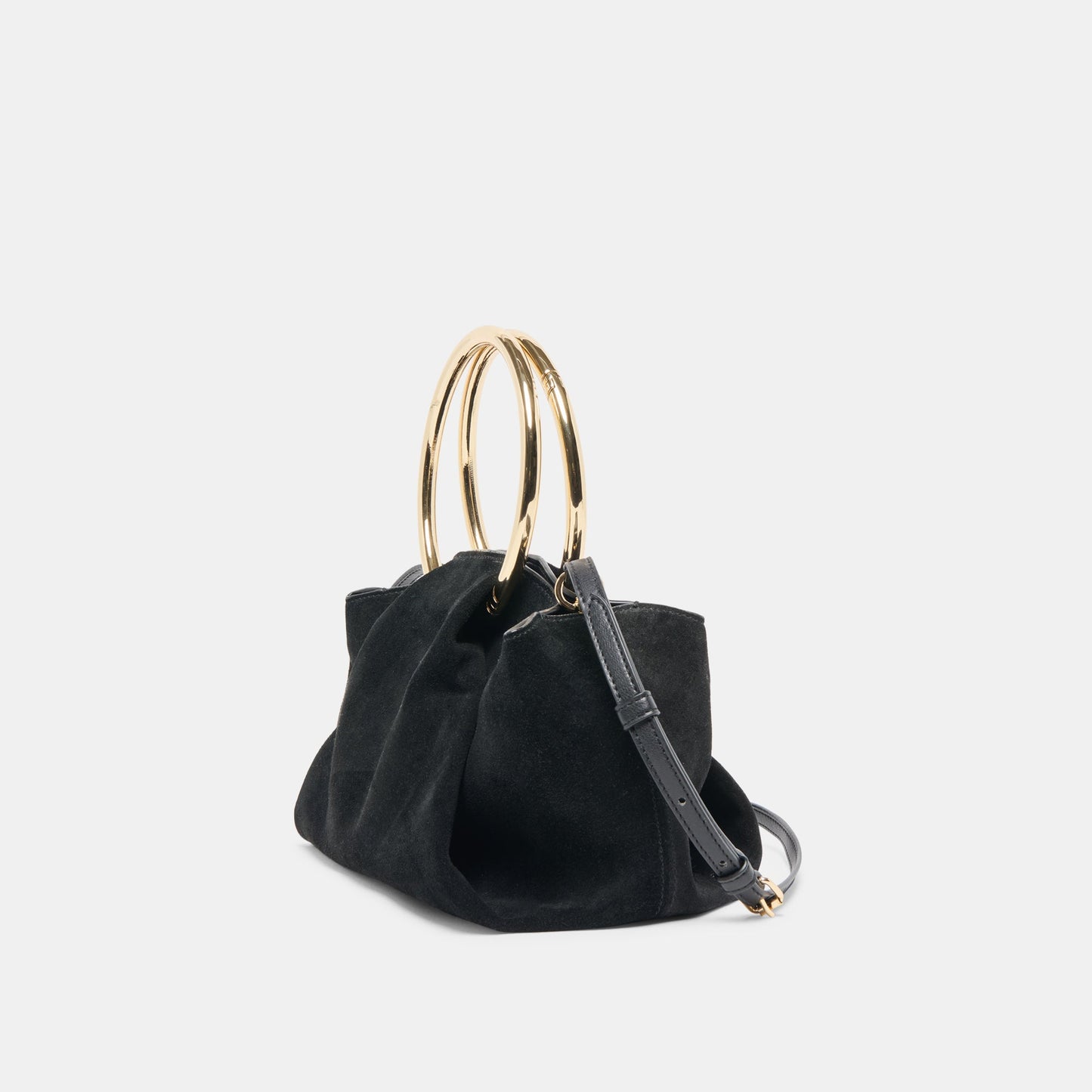 Channing Black Suede Handbag - Dolce Vita