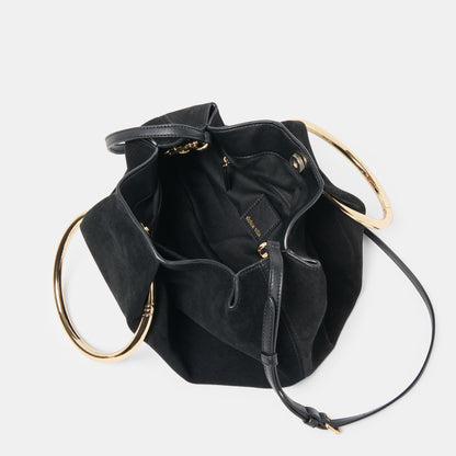 Channing Black Suede Handbag - Dolce Vita
