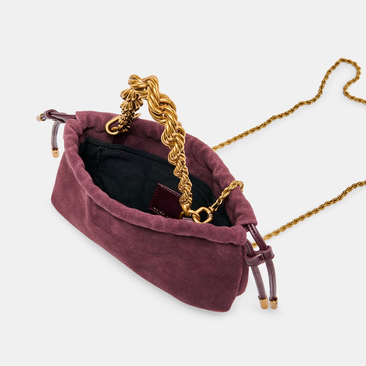 Cleo Burgundy Suede Crossbody - Dolce Vita