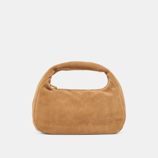 Frankie Brown Suede Handbag - Dolce Vita