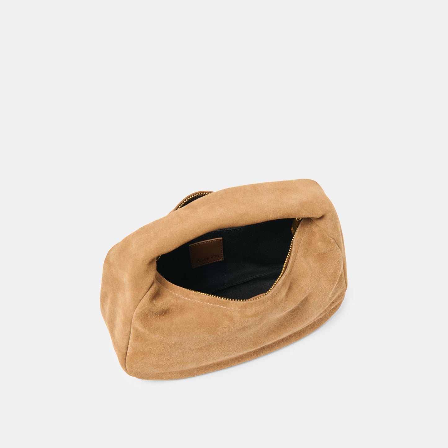 Frankie Brown Suede Handbag - Dolce Vita