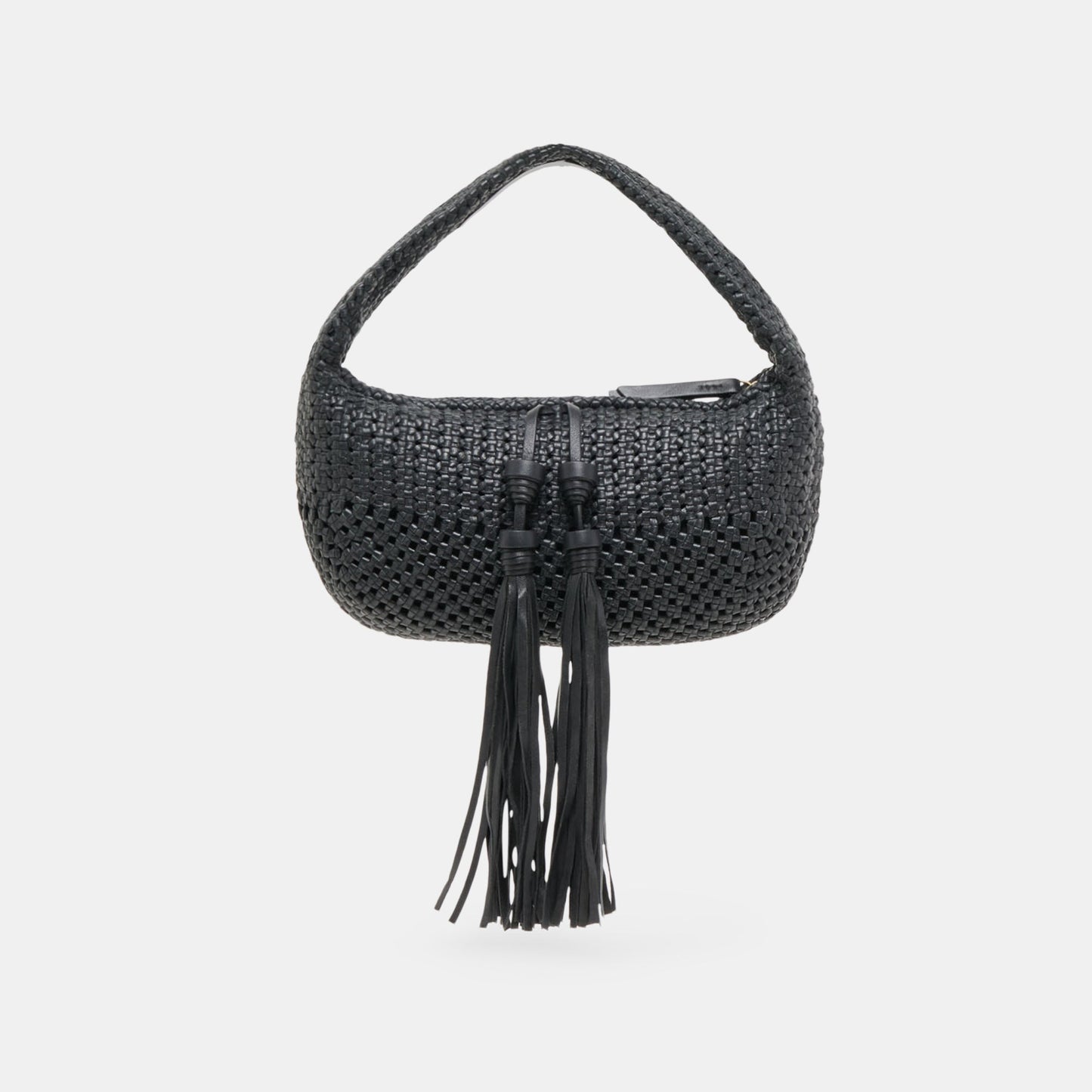 Zenia Black Leather Handbag - Dolce Vita