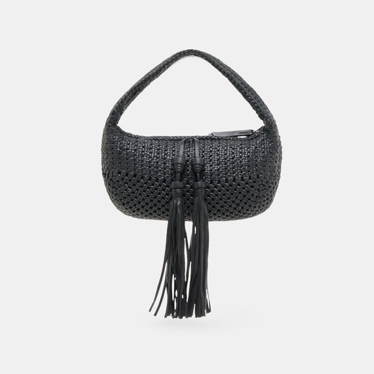 Zenia Black Leather Handbag - Dolce Vita