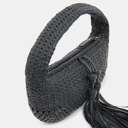 Zenia Black Leather Handbag - Dolce Vita