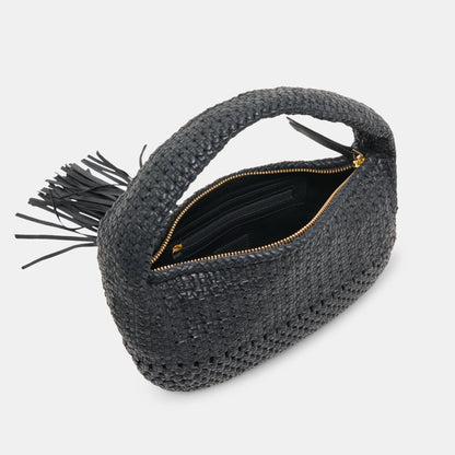 Zenia Black Leather Handbag - Dolce Vita