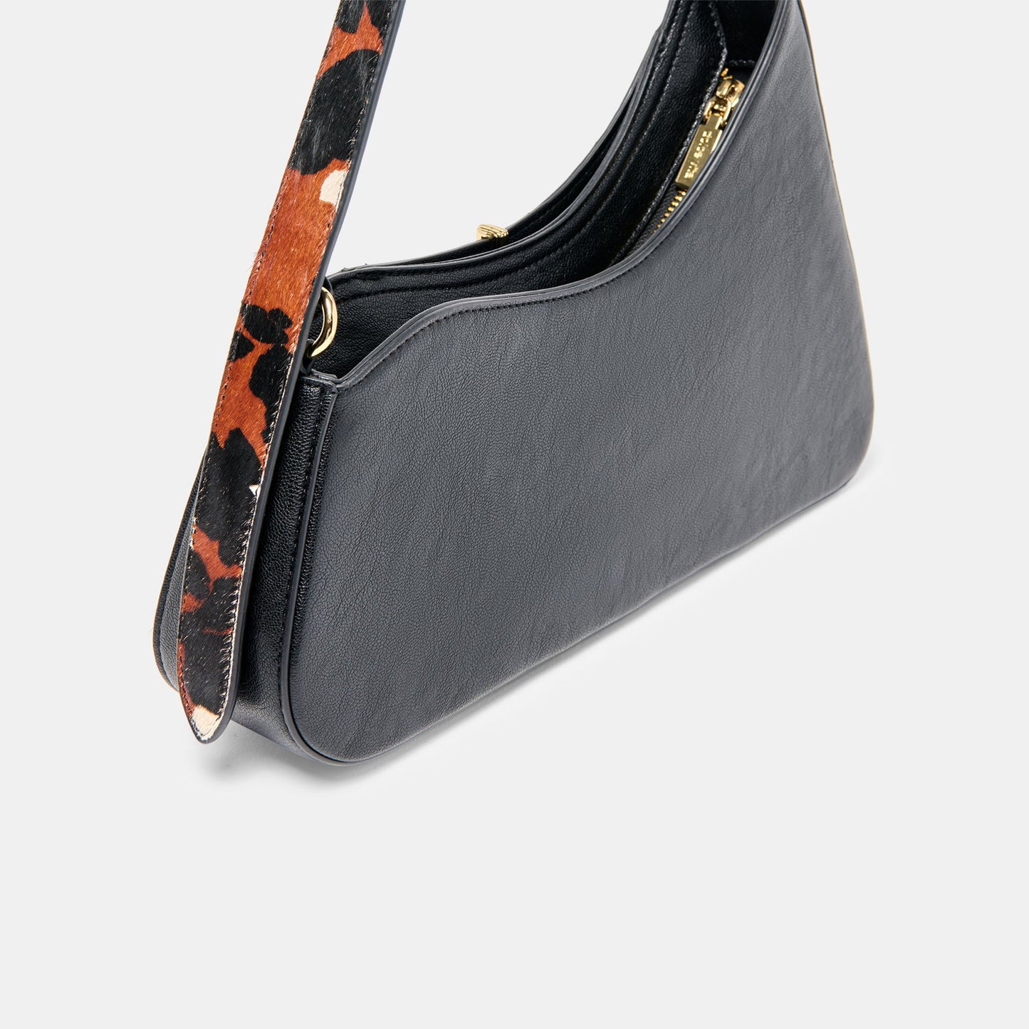 Prya Brown Printed Calf Hair Shoulder Bag - Dolce Vita