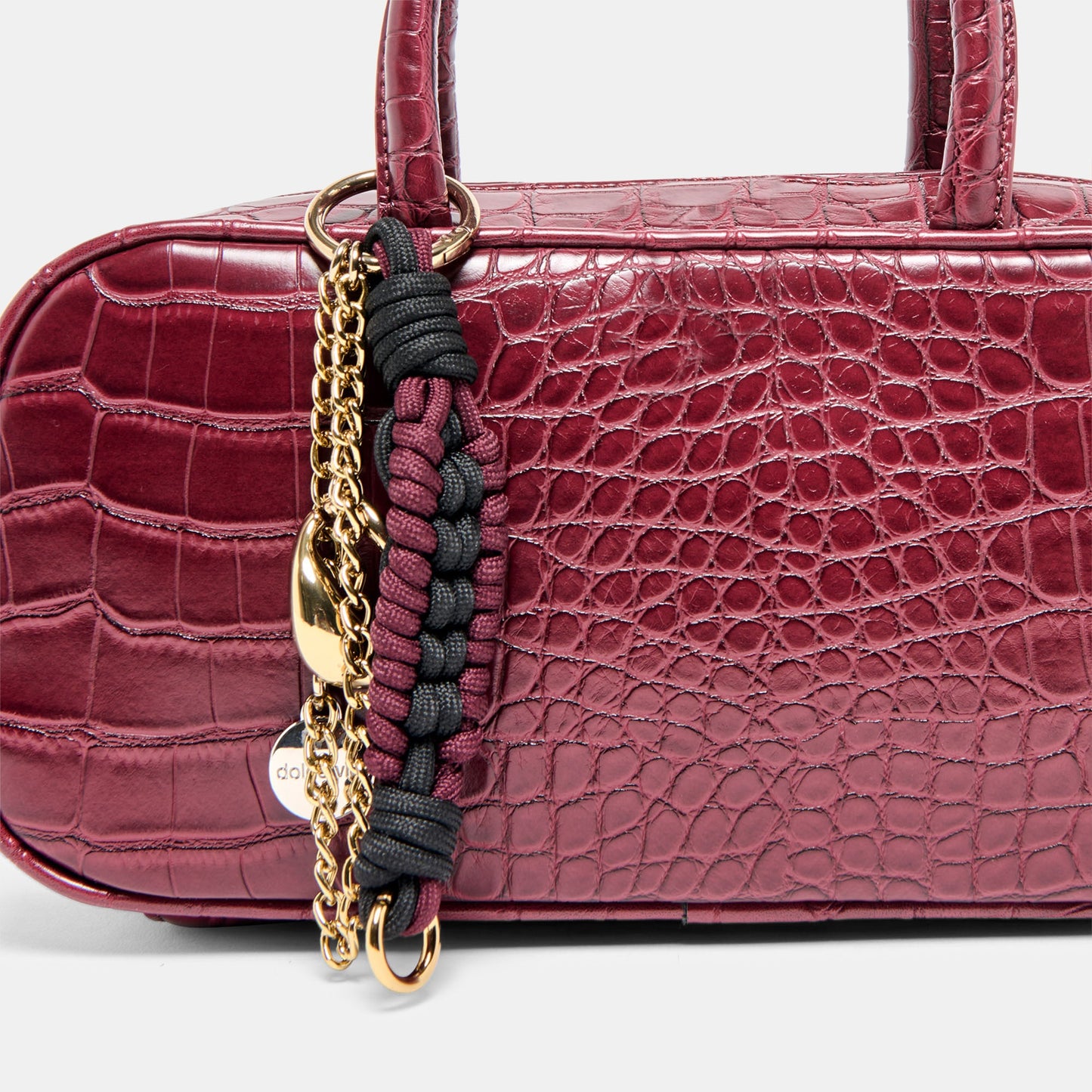 Flyn Burgundy Croco Stella Handbag - Dolce Vita