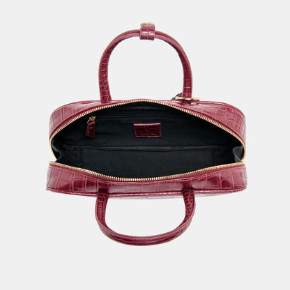 Flyn Burgundy Croco Stella Handbag - Dolce Vita