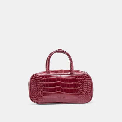 Flyn Burgundy Croco Stella Handbag - Dolce Vita