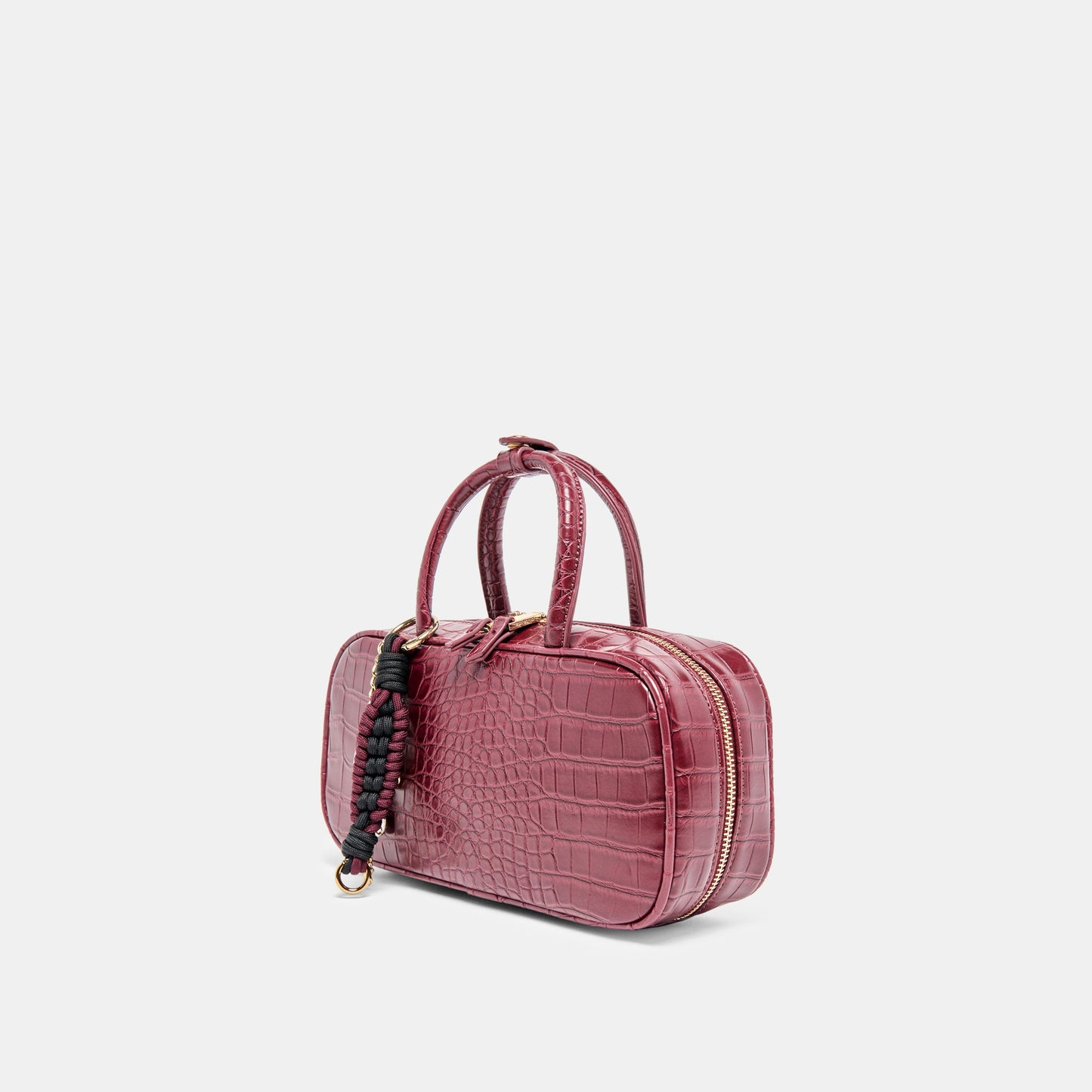 Flyn Burgundy Croco Stella Handbag - Dolce Vita