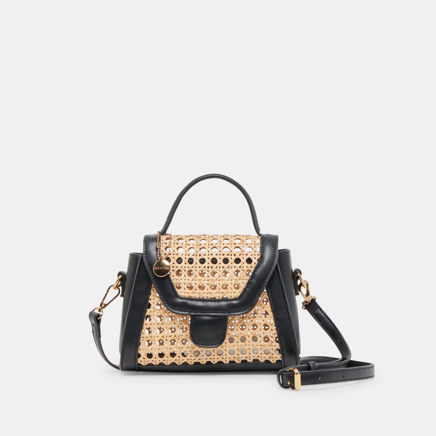 TROPEZ CROSSBODY BLACK NATURAL CANE - Dolce Vita