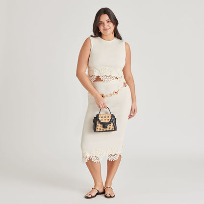 TROPEZ CROSSBODY BLACK NATURAL CANE - Dolce Vita