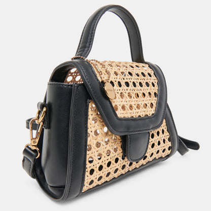 TROPEZ CROSSBODY BLACK NATURAL CANE - Dolce Vita