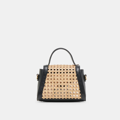 TROPEZ CROSSBODY BLACK NATURAL CANE - Dolce Vita