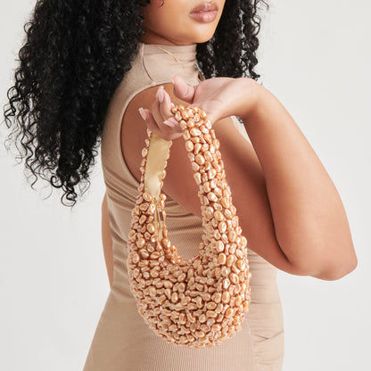 PEARLA SHOULDER BAG GOLD FAUX PEARL - Dolce Vita