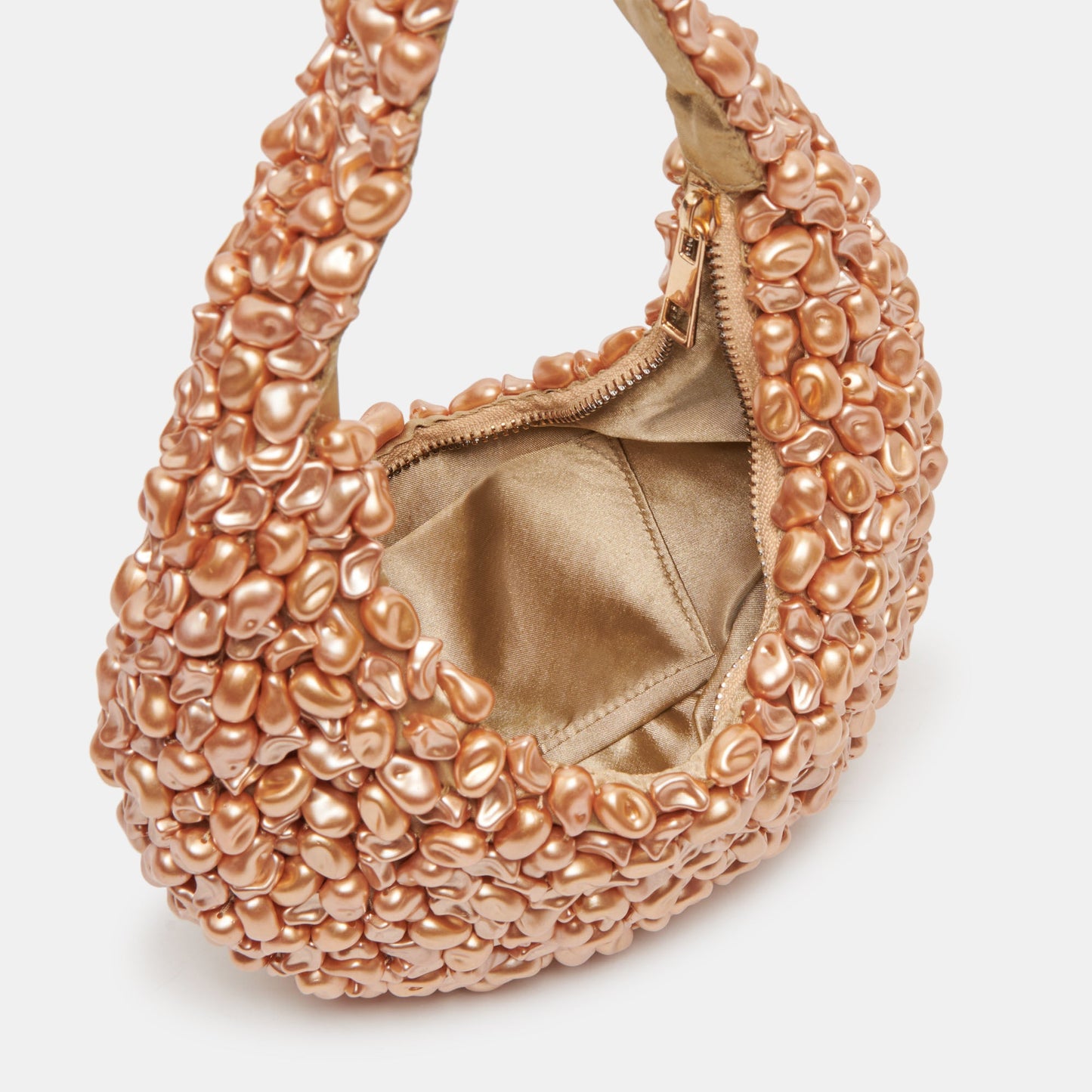 PEARLA SHOULDER BAG GOLD FAUX PEARL - Dolce Vita