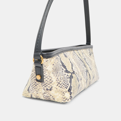 Savaii Black White Snake Stella Shoulder Bag - Dolce Vita