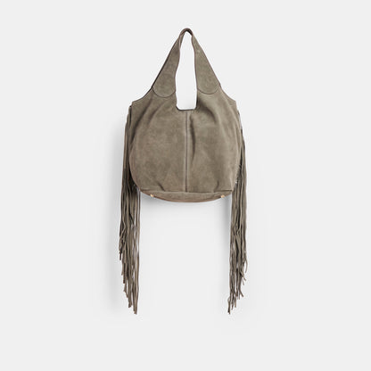 Nakoma Olive Suede Shoulder Bag - Dolce Vita