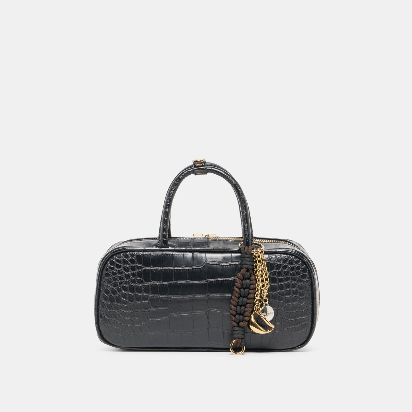 Flyn Black Croco Stella Handbag - Dolce Vita