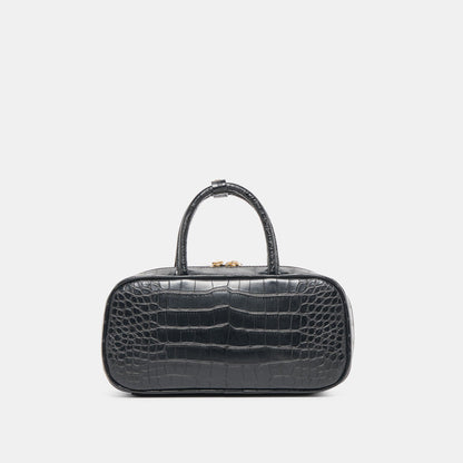Flyn Black Croco Stella Handbag - Dolce Vita