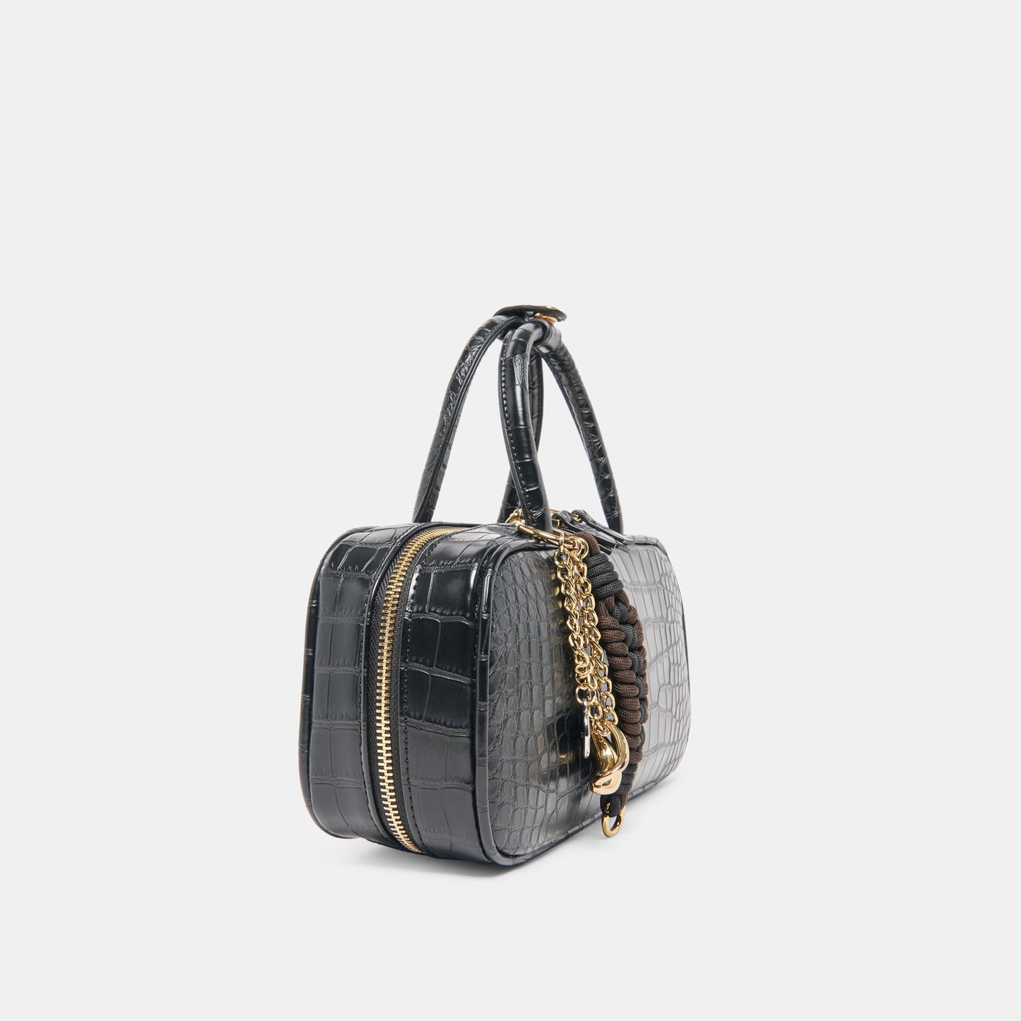 Flyn Black Croco Stella Handbag - Dolce Vita