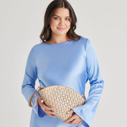 ISOLDE CLUTCH BEIGE STELLA - Dolce Vita