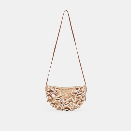 Atrani Natural Raffia Crossbody - Dolce Vita