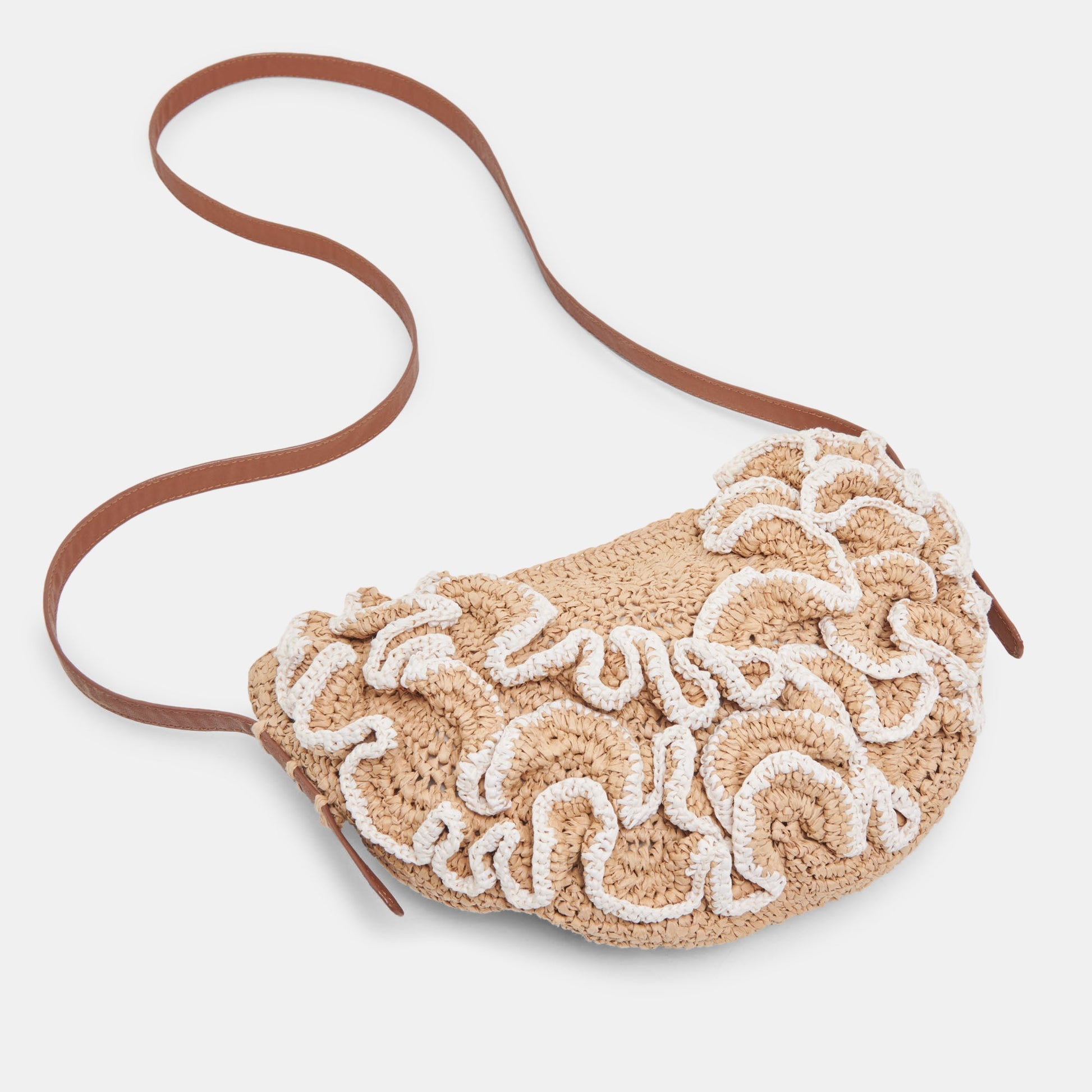 Atrani Natural Raffia Crossbody - Dolce Vita