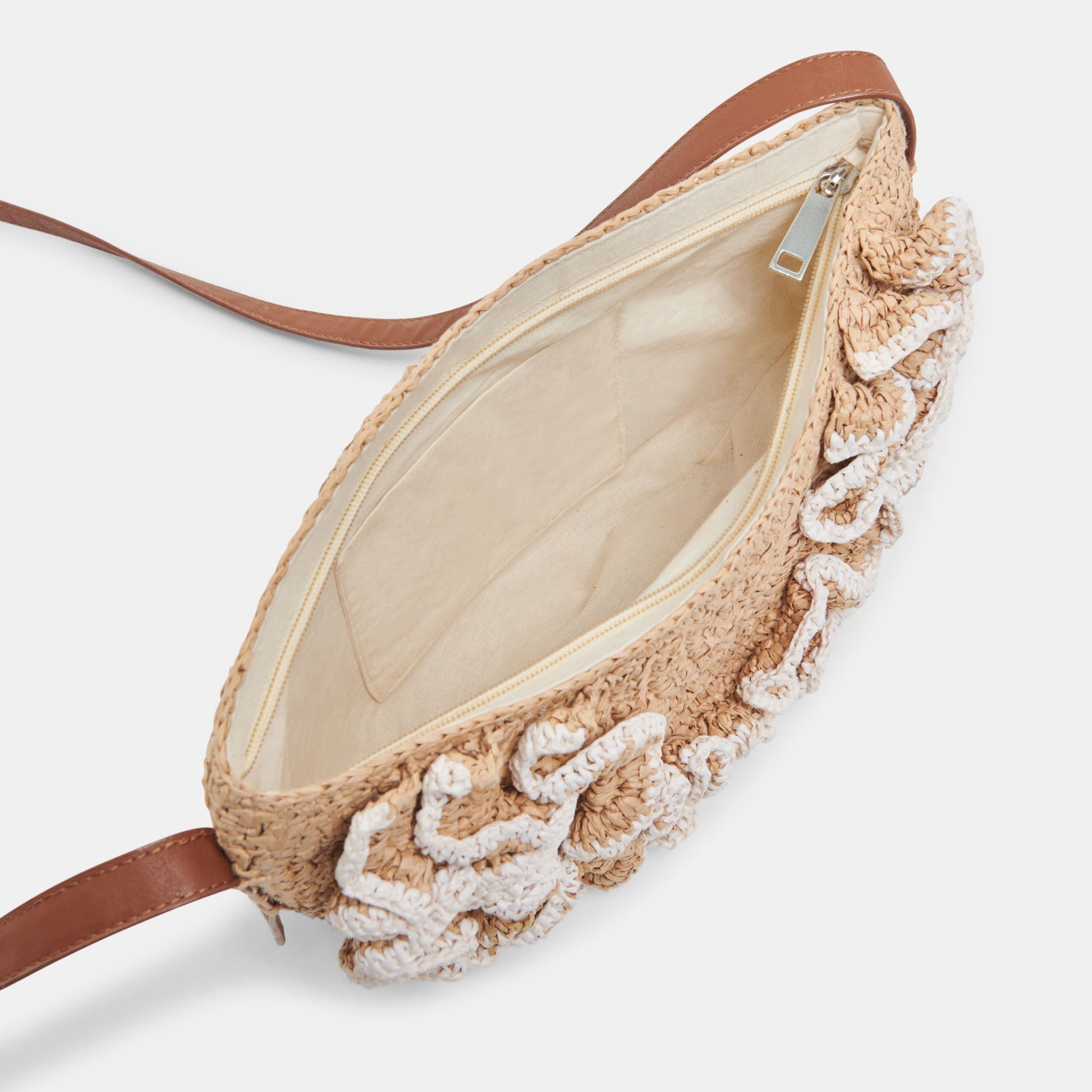 Atrani Natural Raffia Crossbody - Dolce Vita