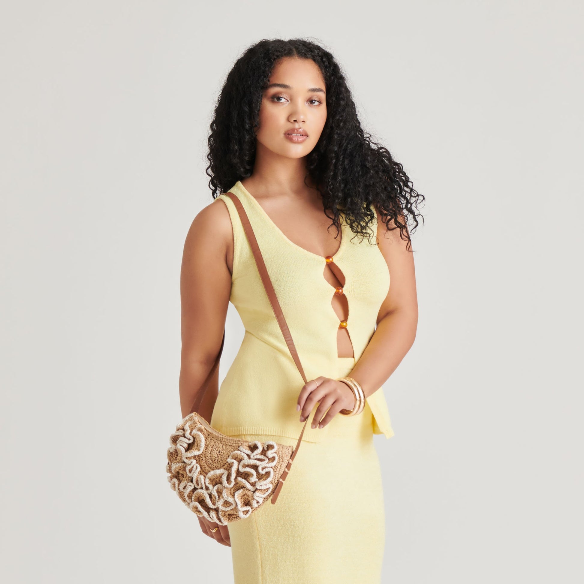 Atrani Natural Raffia Crossbody - Dolce Vita