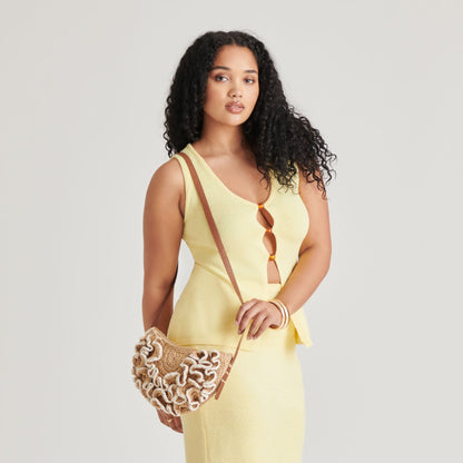 Atrani Natural Raffia Crossbody - Dolce Vita