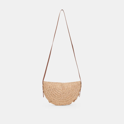 Atrani Natural Raffia Crossbody - Dolce Vita
