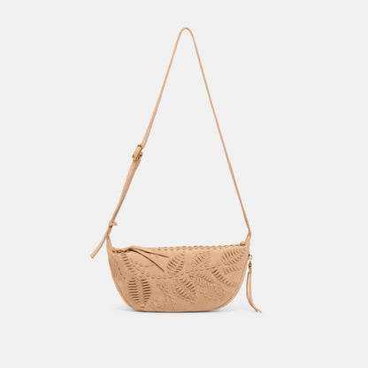 Lipari Beige Suede Crossbody - Dolce Vita