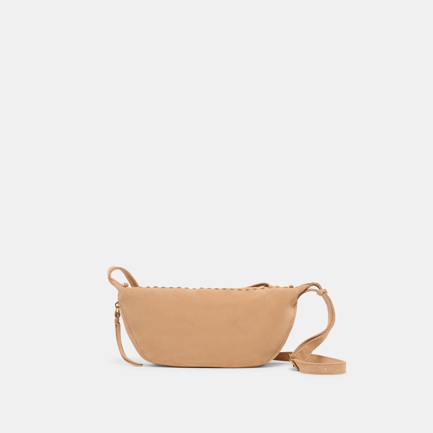 Lipari Beige Suede Crossbody - Dolce Vita