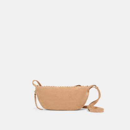 Lipari Beige Suede Crossbody - Dolce Vita