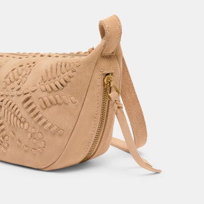 Lipari Beige Suede Crossbody - Dolce Vita