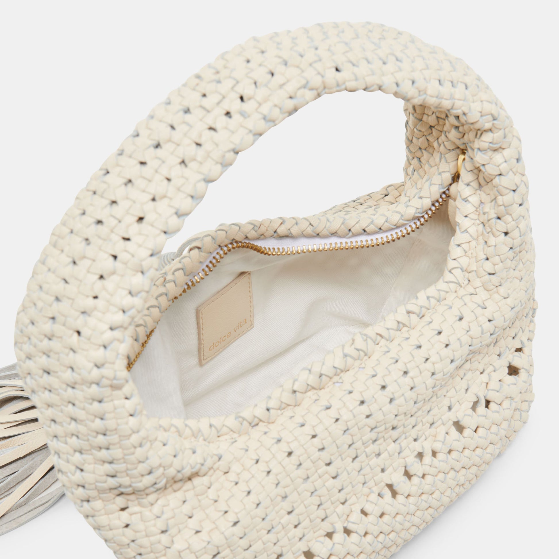 Zenia Bone Leather Handbag - Dolce Vita