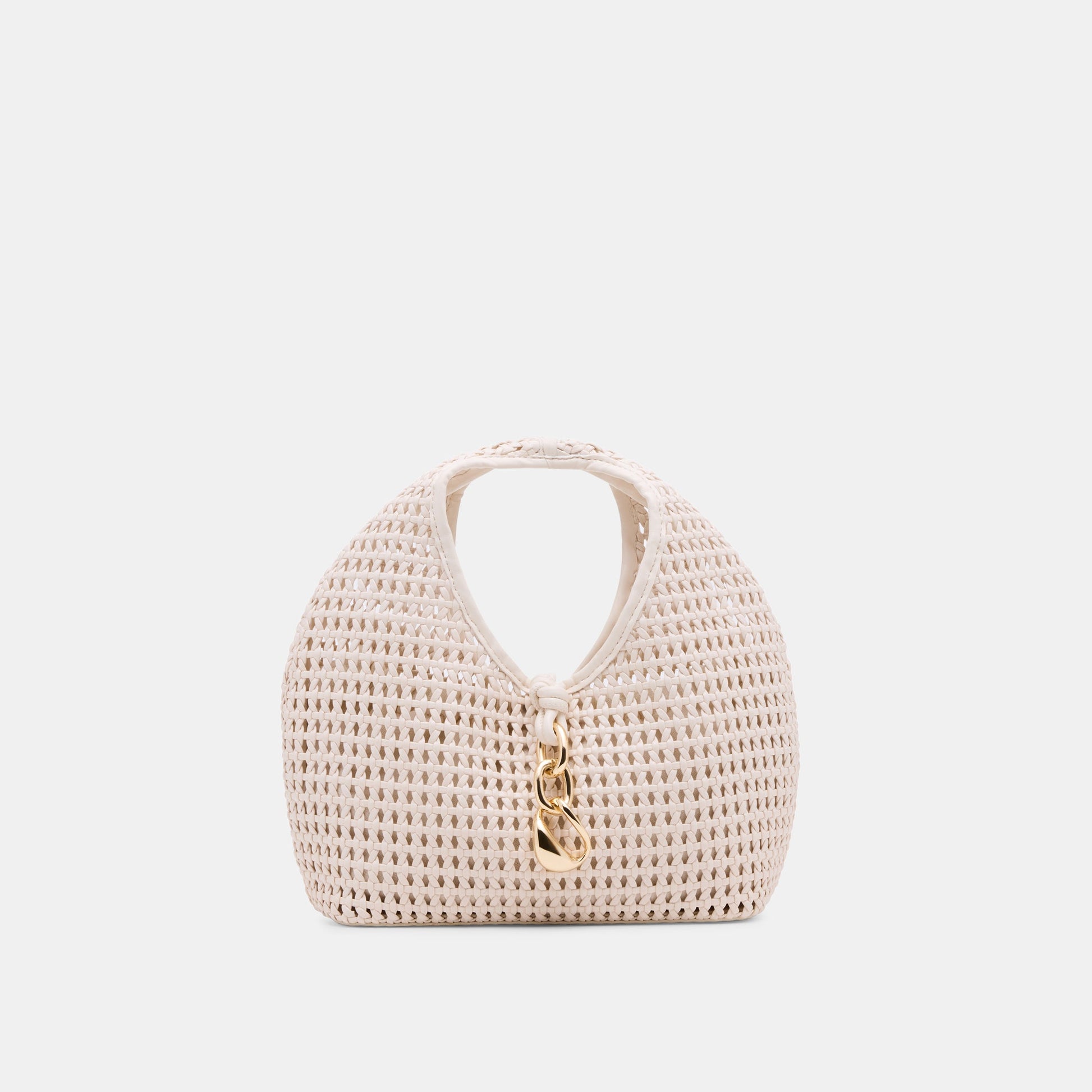 Dahlia Ivory Stella Woven Handbag - Dolce Vita