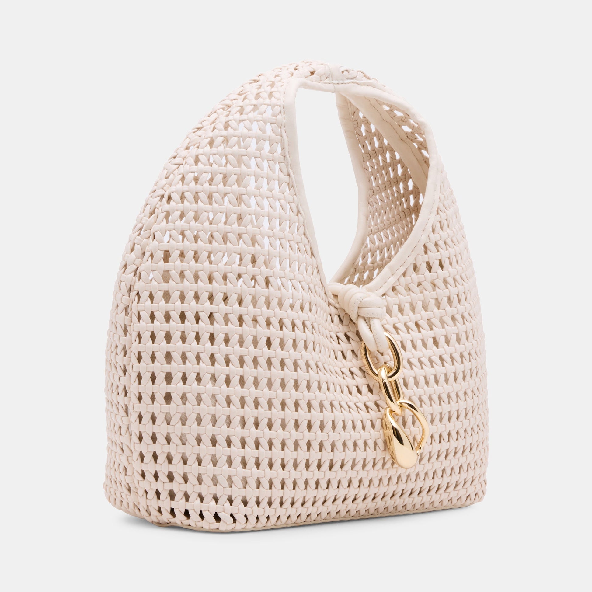 Dahlia Ivory Stella Woven Handbag - Dolce Vita