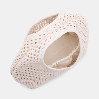 Dahlia Ivory Stella Woven Handbag - Dolce Vita