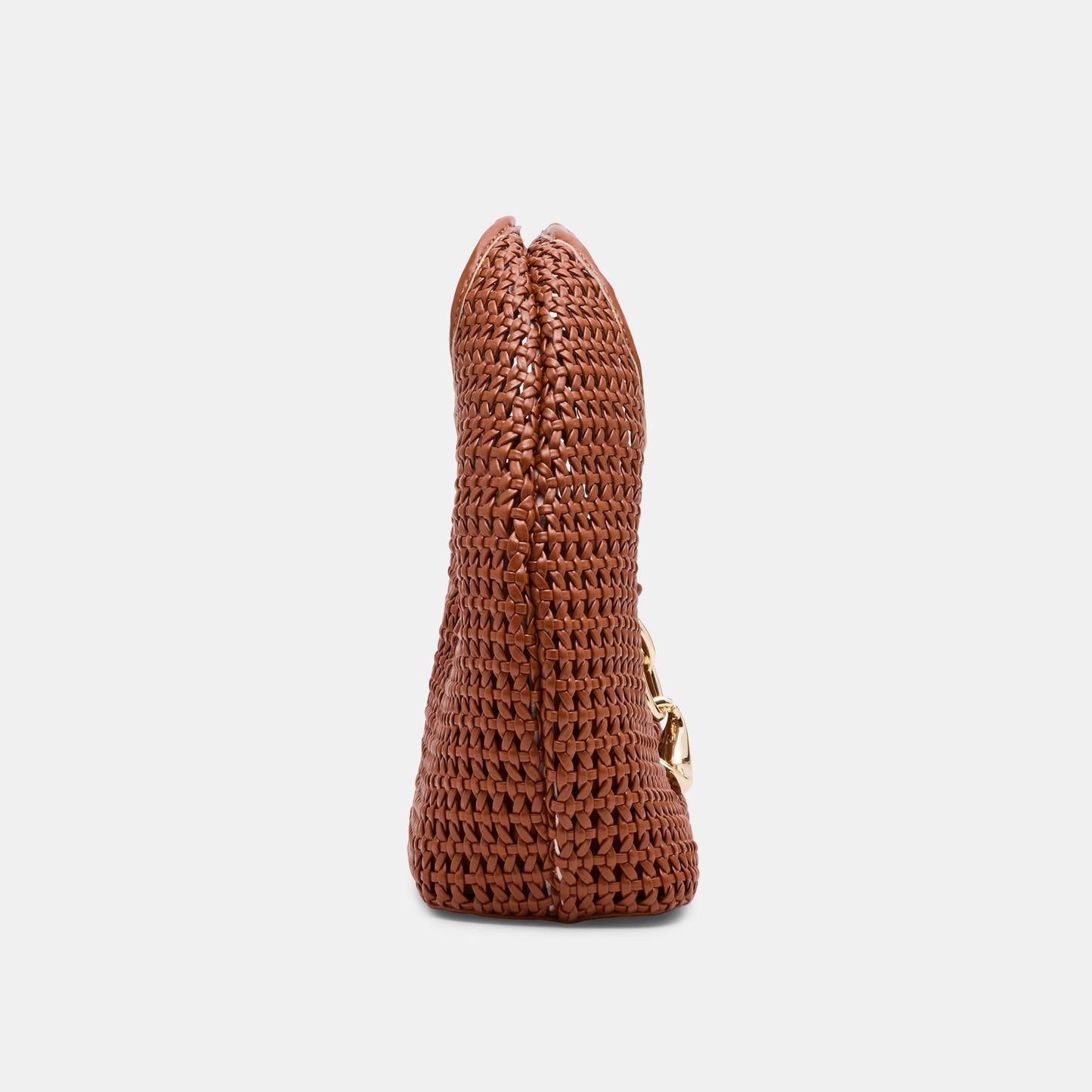 Dahlia Cognac Stella Woven Handbag - Dolce Vita