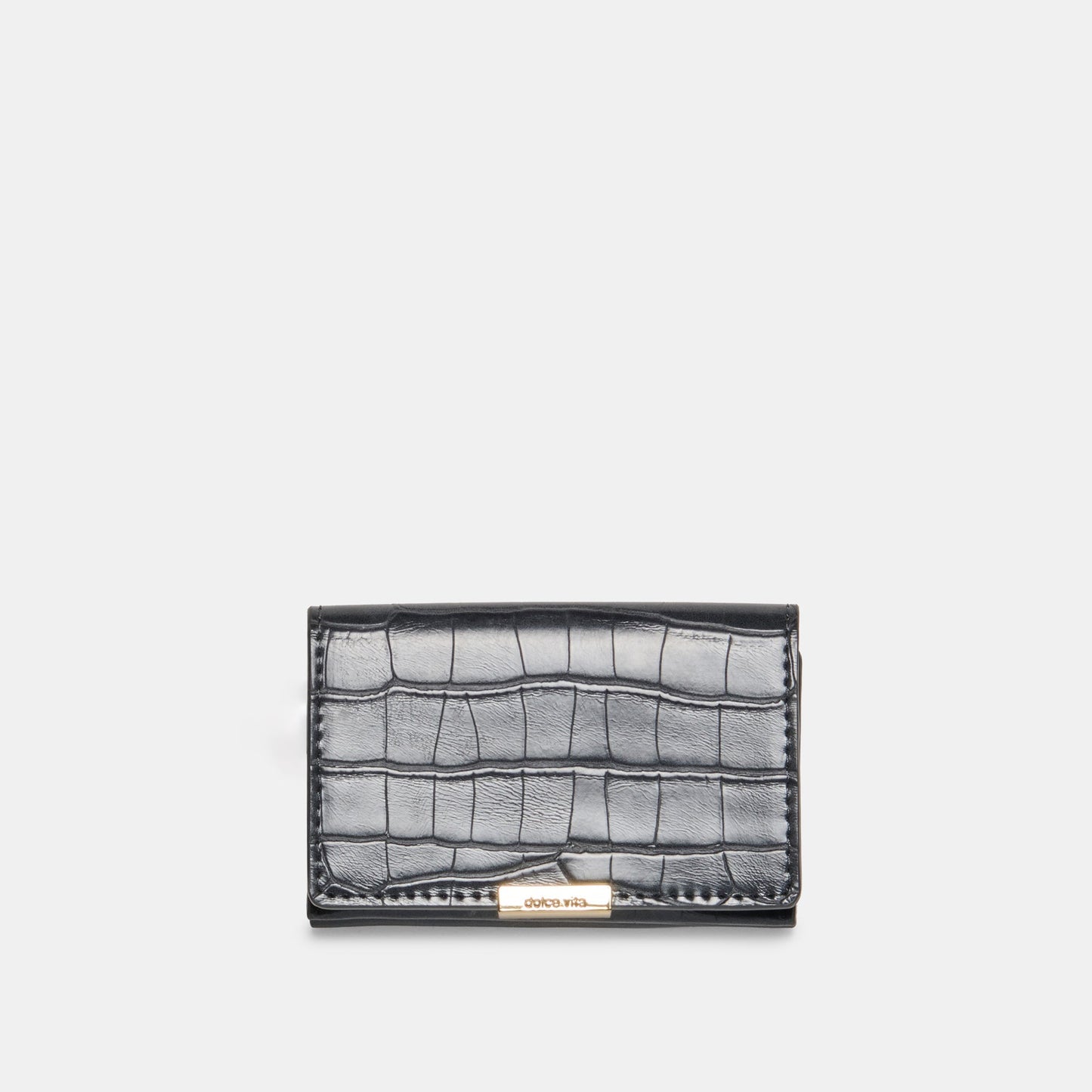 Mini-Me Grey Croco Stella Wallet - Dolce Vita