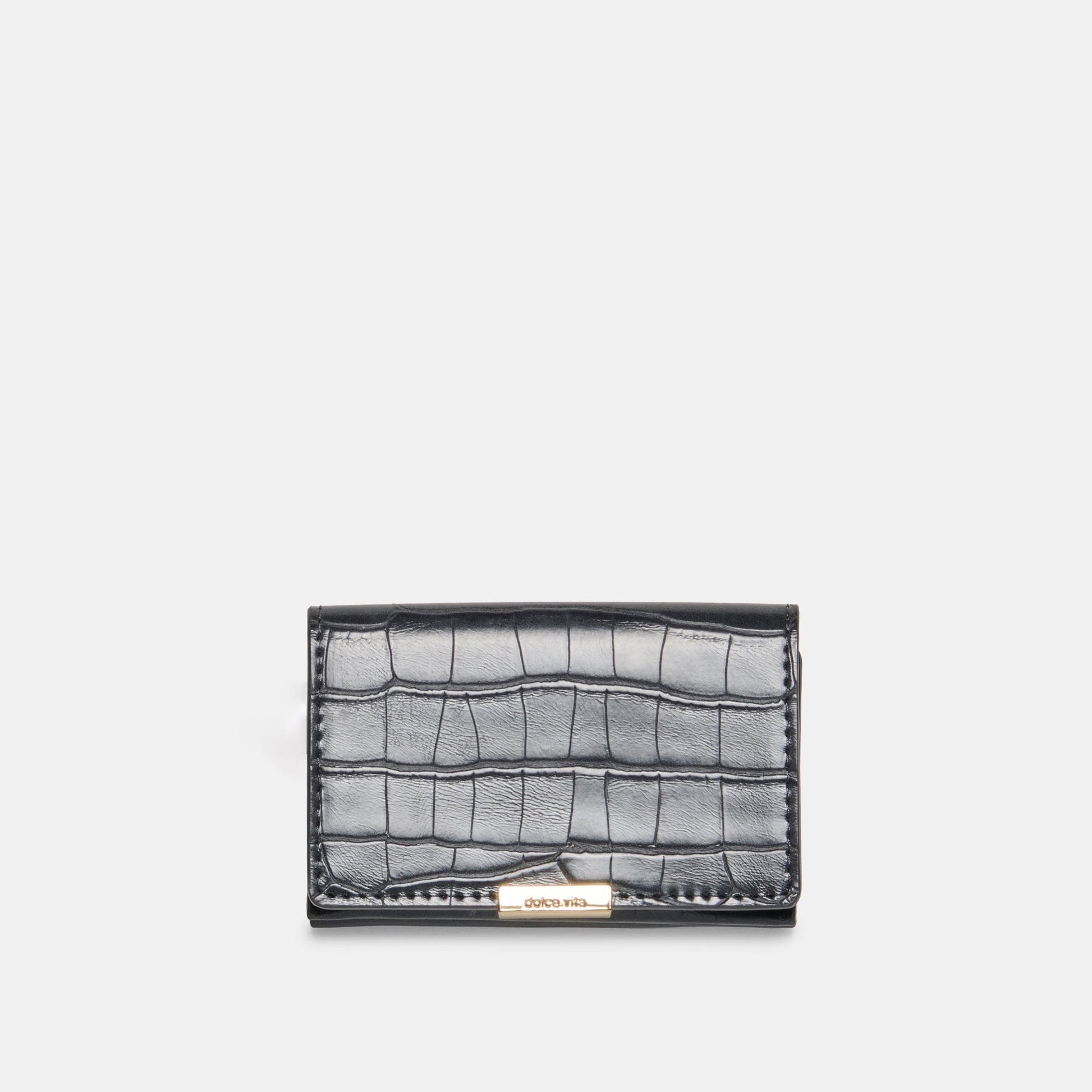 Mini-Me Grey Croco Stella Wallet - Dolce Vita