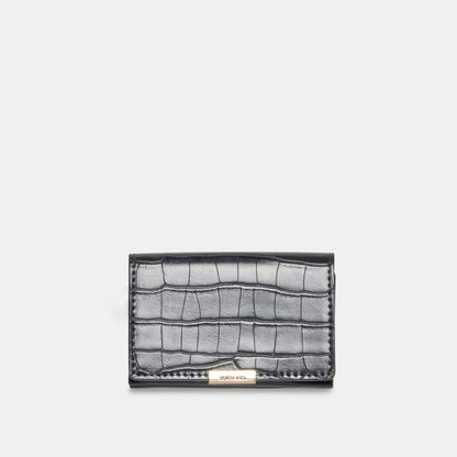 Mini-Me Grey Croco Stella Wallet - Dolce Vita